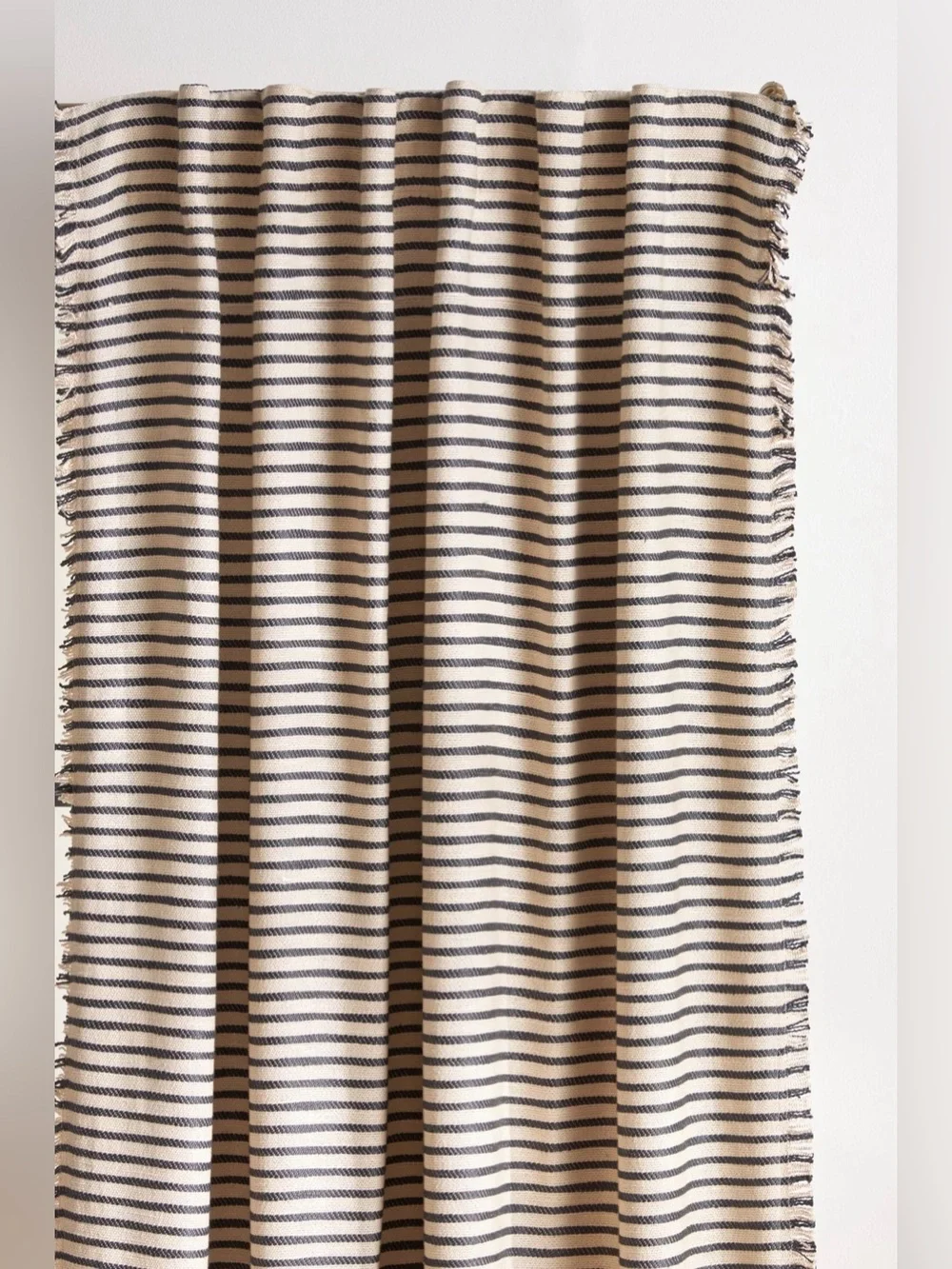 Anthropologie 96” Luxe Linen Blend Woven Curtain